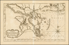 South Map By Jacques Nicolas Bellin