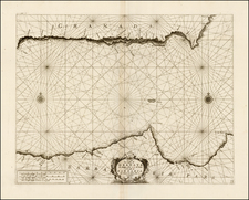 Spain and Mediterranean Map By Vincenzo Maria Coronelli