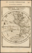 Western Hemisphere, South America and America Map By Alain Manesson Mallet