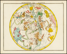 Celestial Maps Map By John Flamsteed / Jean Nicolas Fortin