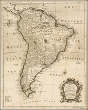 South America Map By Richard William Seale