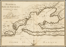 Florida Map By Jacques Nicolas Bellin