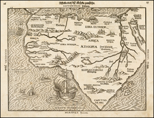 Africa and Africa Map By Heinrich Bunting