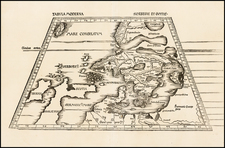 British Isles, Netherlands, Poland, Baltic Countries, Scandinavia and Germany Map By Martin Waldseemüller