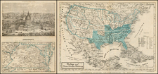 United States, Mid-Atlantic and Southeast Map By Orell. Fuesli & Cie.