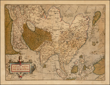 Asia, Asia, Australia & Oceania and Oceania Map By Abraham Ortelius