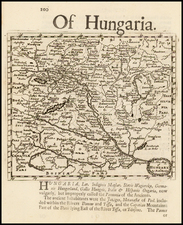 Hungary Map By Robert Morden