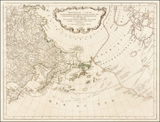 Polar Maps, Alaska, Pacific, Russia in Asia and Canada Map By Paolo Santini