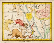 Celestial Maps Map By John Flamsteed / Jean Nicolas Fortin