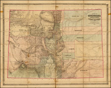 Southwest and Rocky Mountains Map By Frederick J. Ebert