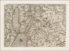 Russia, Baltic Countries, Scandinavia and Finland Map By Giacomo Gastaldi