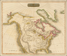 North America Map By John Thomson