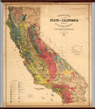 California Map By California State Mining Bureau