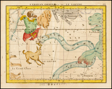 Celestial Maps Map By John Flamsteed / Jean Nicolas Fortin