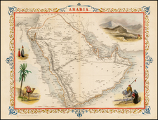 Middle East Map By John Tallis