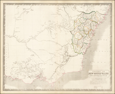 Australia Map By W. & A.K. Johnston