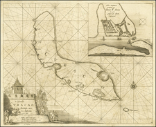 Caribbean Map By Arent Roggeveen / Jacobus Robijn