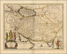 Central Asia & Caucasus and Middle East Map By Jan Jansson