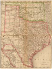 Texas and Plains Map By Rand McNally & Company