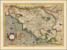 Northern Italy Map By  Gerard Mercator