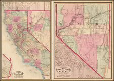 California Map By George F. Cram