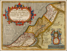 Holy Land Map By Abraham Ortelius