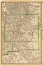 Southwest and New Mexico Map By William Rand  &  Andrew McNally