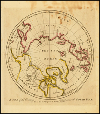 Polar Maps, Alaska and Canada Map By Mathew Carey