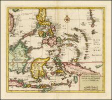 Southeast Asia and Philippines Map By Issac Tirion