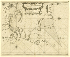 South America Map By Arent Roggeveen / Jacobus Robijn