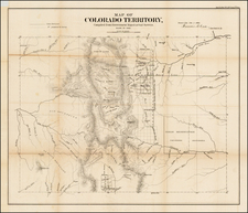 Southwest and Rocky Mountains Map By General Land Office