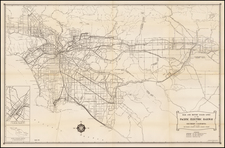 California Map By Pacific Electric Railway