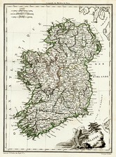 Europe and British Isles Map By Conrad Malte-Brun