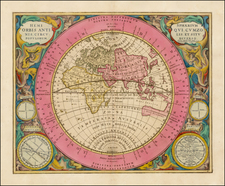Eastern Hemisphere, Indian Ocean and Celestial Maps Map By Andreas Cellarius