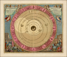 World and Celestial Maps Map By Andreas Cellarius