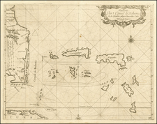 Florida, Southeast and Caribbean Map By Arent Roggeveen / Jacobus Robijn