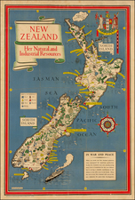 New Zealand Map By George MacDonald