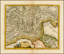 Switzerland and Northern Italy Map By Philipp Clüver