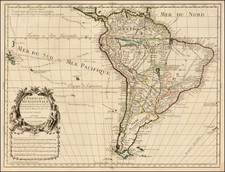 South America Map By Guillaume De L'Isle