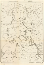 Rocky Mountains and Wyoming Map By United States Bureau of Topographical Engineers