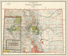 Rocky Mountains Map By General Land Office