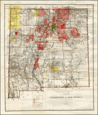 New Mexico Map By General Land Office