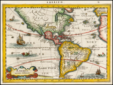 South America and America Map By Johannes Cloppenburg