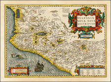 Mexico Map By Jodocus Hondius / Gerhard Mercator