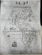 North America, South America and America Map By Giuseppe Cacchij dell' Aquila