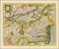 Italy Map By  Gerard Mercator