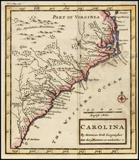 Southeast Map By Herman Moll