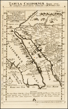 Southwest, Mexico, Baja California and California Map By Fr. Eusebio Kino