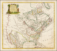 United States and North America Map By Thomas Conder