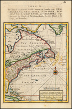 United States and Canada Map By Herman Moll